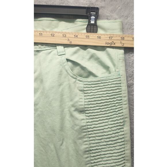 Legendary Status Mens Light Green Mint Denim Straight Slim Skinny Jeans - Picture 4 of 6